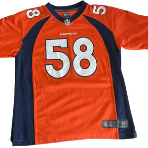 Nike Youth NFL Orange Denver Broncos Football Jersey #58 MILLER